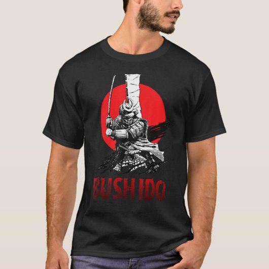 T-shirt Japonais Samurai Katana Ancien Oni Ronin Asiatique (Devant)