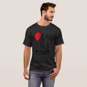 T-shirt Japonais Samurai Sword Warrior Minimal Abstrait (Devant entier)