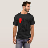T-shirt Japonais Samurai Sword Warrior Minimal Abstrait Ar (Devant entier)