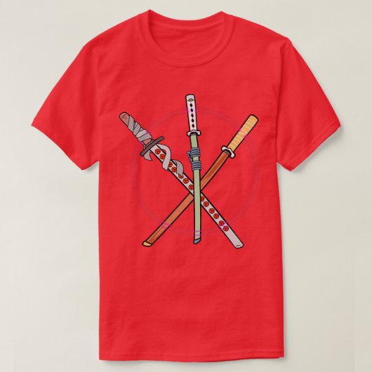 T-shirt Japonais Samurai Swords (Design devant)