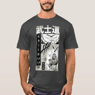 T-shirt Japonais Samurai Swordsman Bushido Katana Ancien