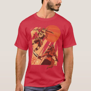 T-shirt Japonais Samurai Unicorn