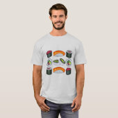 T-shirt japonais Sushi Nigiri Maki Roll Rolls (Devant entier)