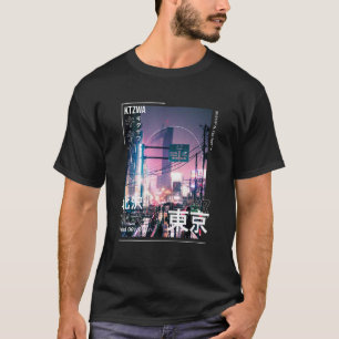T-shirt Japonais Tokyo Cyberpunk Art Streetwear Art Retro