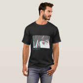 T-shirt Japonais Vaporwave Anime Eyes Aesthétique Glitch H (Devant entier)