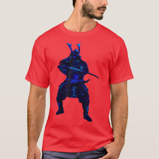 T-shirt Japonais Warrior de sang froid Samurai Sword Fight