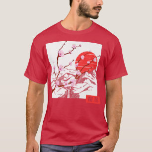 T-shirt Japonaise Amour Fleur Sakura Cherry Blosso