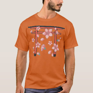 T-shirt Japonaise Culture Sakura Fleur rose Fleur Fleur Fl