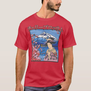 T-shirt Japonaise esthétique Sakura Fille Fleur de cerise