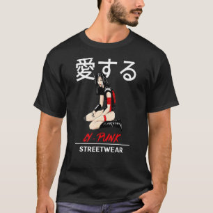 T-shirt Japonaise Guerrière Cyber Punk Streetwear