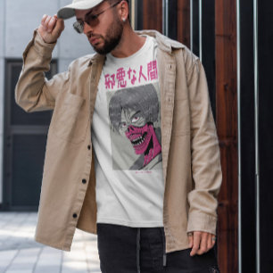 T-shirt Japonaise Malin Créature Obscurité Anime