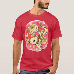 T-shirt Japonaise Sakura Nishikigoi Koi Poisson Fleur de c