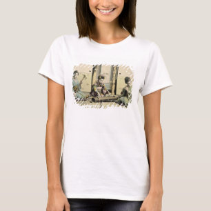 T-shirt Japonaises jouant de la flûte, 'koto' et samis