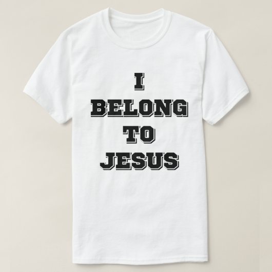 T-shirt J'appartiens à Jésus (Design devant)