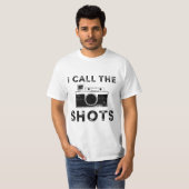 T-shirt J'appelle les photos Black Distressed Design (Devant entier)