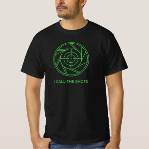 T-shirt J'appelle les tirs Croix de visée d'ouverture néon