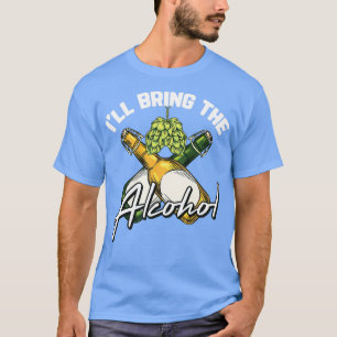 T-shirt J'apporterai le motif d'alcool pour un célibataire