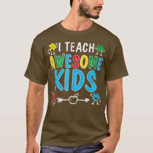 T-shirt J'Apprends À Des Enfants Awesome Enseignant Sensib