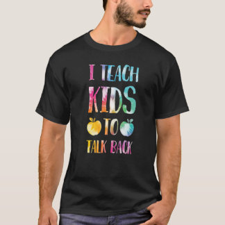 T-shirt J'Apprends Aux Enfants À Parler De Vêtements De Re