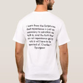 T-shirt J'apprends des écritures saintes que le repentir (Dos)
