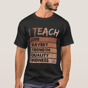 T-shirt J'Apprends L'Amour Bravoure Force Histoire Noire M