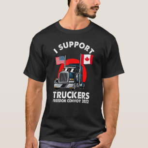 T-shirt J'appuie le convoi pour la liberté des camionneurs