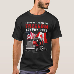 T-shirt J'appuie Truckers Freedom Convoy 2022 Canada Truc