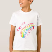 T-shirt "J'arc-en-ciel aime mon papa" (Devant)