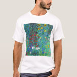 T-shirt Jardin agricole avec tournesols, Gustav Klimt<br><div class="desc">Gustav Klimt (14 juillet 1862 - 6 février 1918) était un peintre symboliste autrichien et l'un des membres les plus importants du mouvement de sécession de Vienne. Klimt est réputé pour ses peintures, ses peintures murales, ses croquis et autres objets d'art. En plus de ses oeuvres figuratives, qui comprennent des...</div>