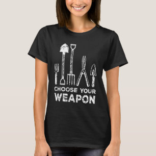 T-shirt Jardin amusant Gangster Vegan Gardener Pla