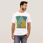 T-shirt Jardin aux fleurs, Gustav Klimt (Devant entier)