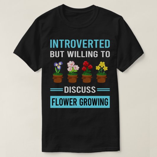 T-shirt Jardin aux fleurs introduit (Design devant)