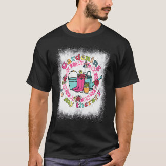 T-shirt Jardin Bleu Est Ma Thérapie Floral Plante Ga