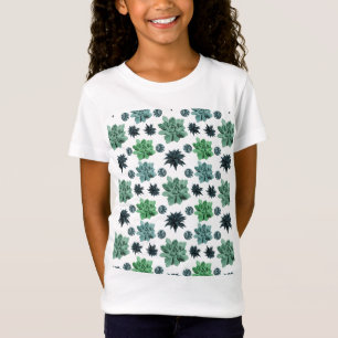 T-Shirt Jardin botanique Cute Turquoise Succulent Motif