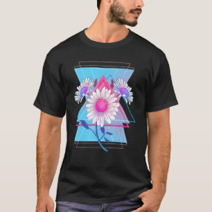 T-shirt Jardin Botanique Fleur de Daisy Vaporwave 90
