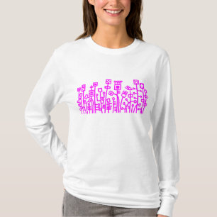 T-shirt Jardin Cyber - Magenta