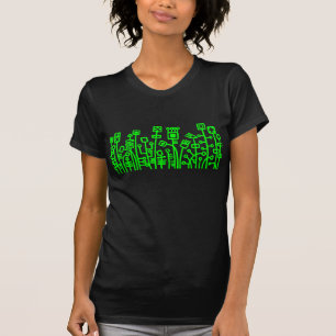 T-shirt Jardin de Cyber - vert sur l'obscurité