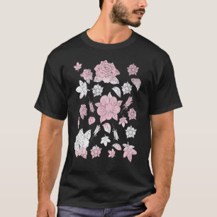 T-shirt Jardin de fleurs sauvages de botanique Botaniste F