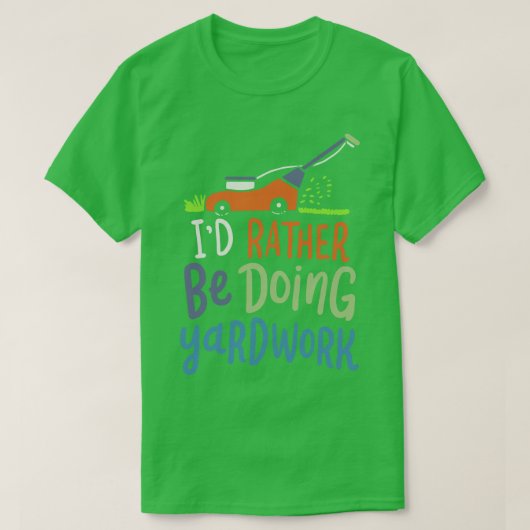T-shirt Jardin de gazon (Design devant)