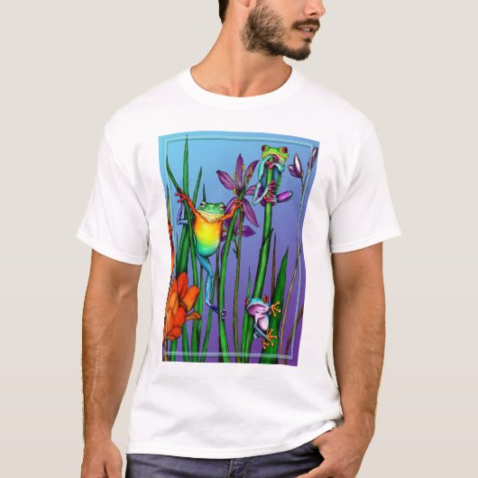 T-shirt Jardin de grenouille d'arbre (Devant)