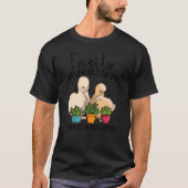 T-shirt Jardin de jardinage agricole Ferme de coq Silkie C (Devant)