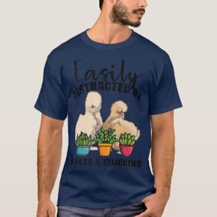 T-shirt Jardin de jardinage agricole Ferme de coq Silkie C