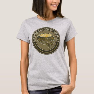 T-shirt Jardin de la cuisine de l'esprit Emblème cérébral