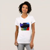 T-SHIRT JARDIN DE LUNE DE CHATS NOIRS (Devant entier)