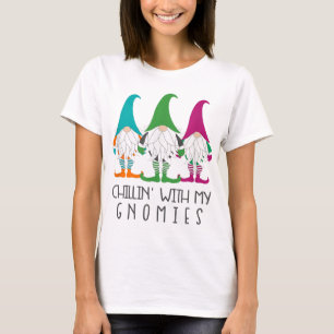 T-shirt Jardin de Noël amusant Gnome Gnomie Casquette de l