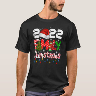 T-shirt Jardin de Noël familial 2022 Joyeux Noël Boule Lum