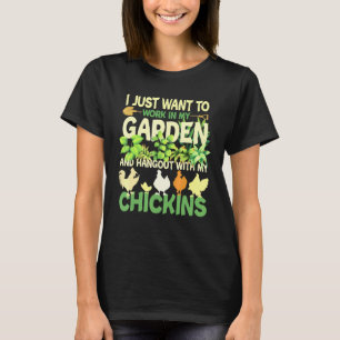 T-shirt Jardin De Poulet Jardin Pour Hommes Gardener Femme