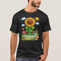 Jardin de tournesols fantaisiste Illustration de l