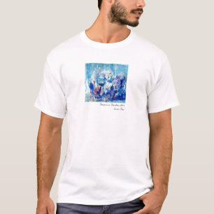 T-shirt Jardin de turquoise