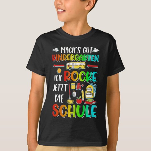 T-shirt Jardin d'enfants Abschied Junge Mädchen Schule Sch (Devant)
